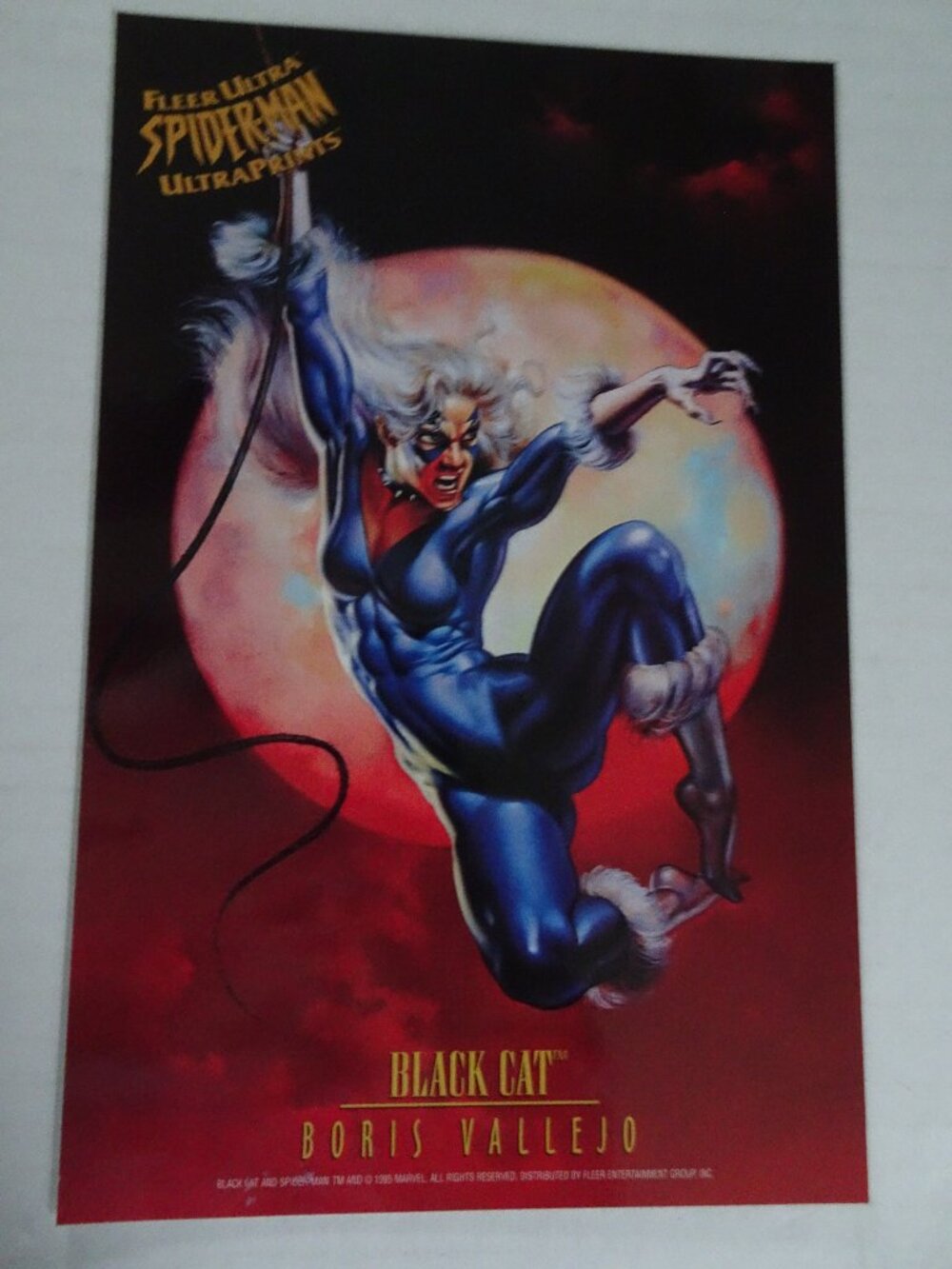 Black Cat - Boris Vallejo - Marvel -Fleer Ultra -UltraPrints - 6 1/2" x 10" 1995